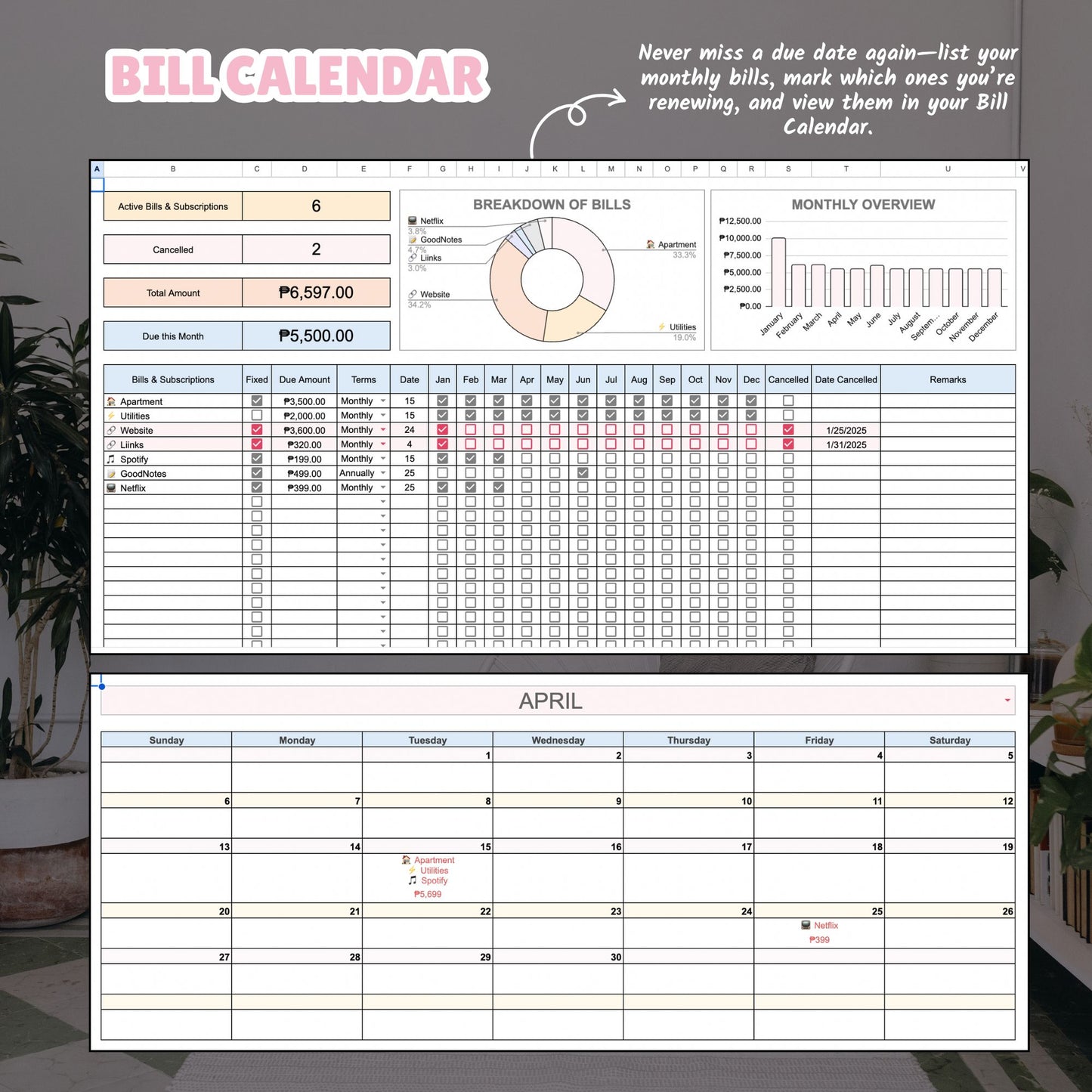 💲2025 Personal Finance Spreadsheet