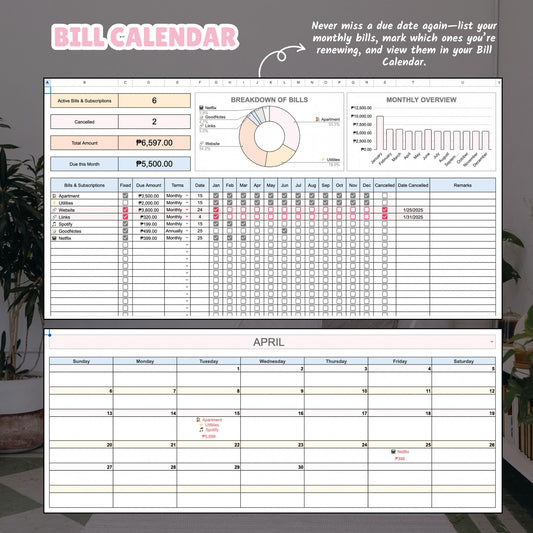 💲2025 Personal Finance Spreadsheet